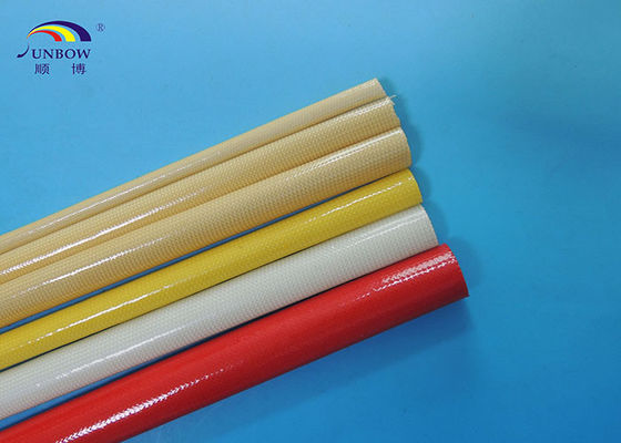 Китай polyurethane fiberglass sleeve treated in high temperature and  oil proof &amp; water proof поставщик